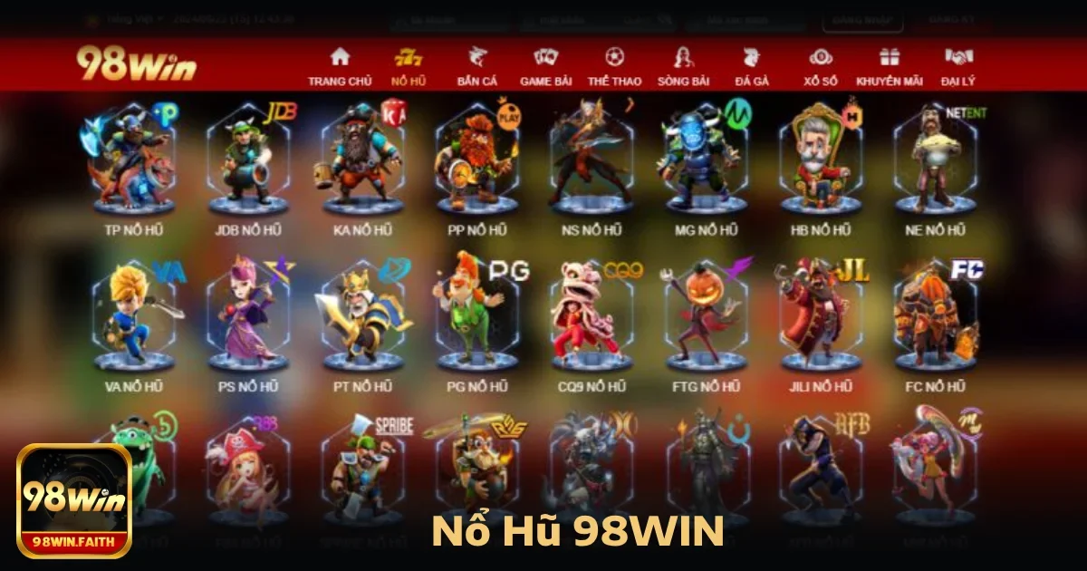 nổ hũ 98win nổi bật với sự phong phú về chủ đề, thiết kế sắc nét, cùng tính năng hiện đại giúp tối ưu trải nghiệm người chơi.